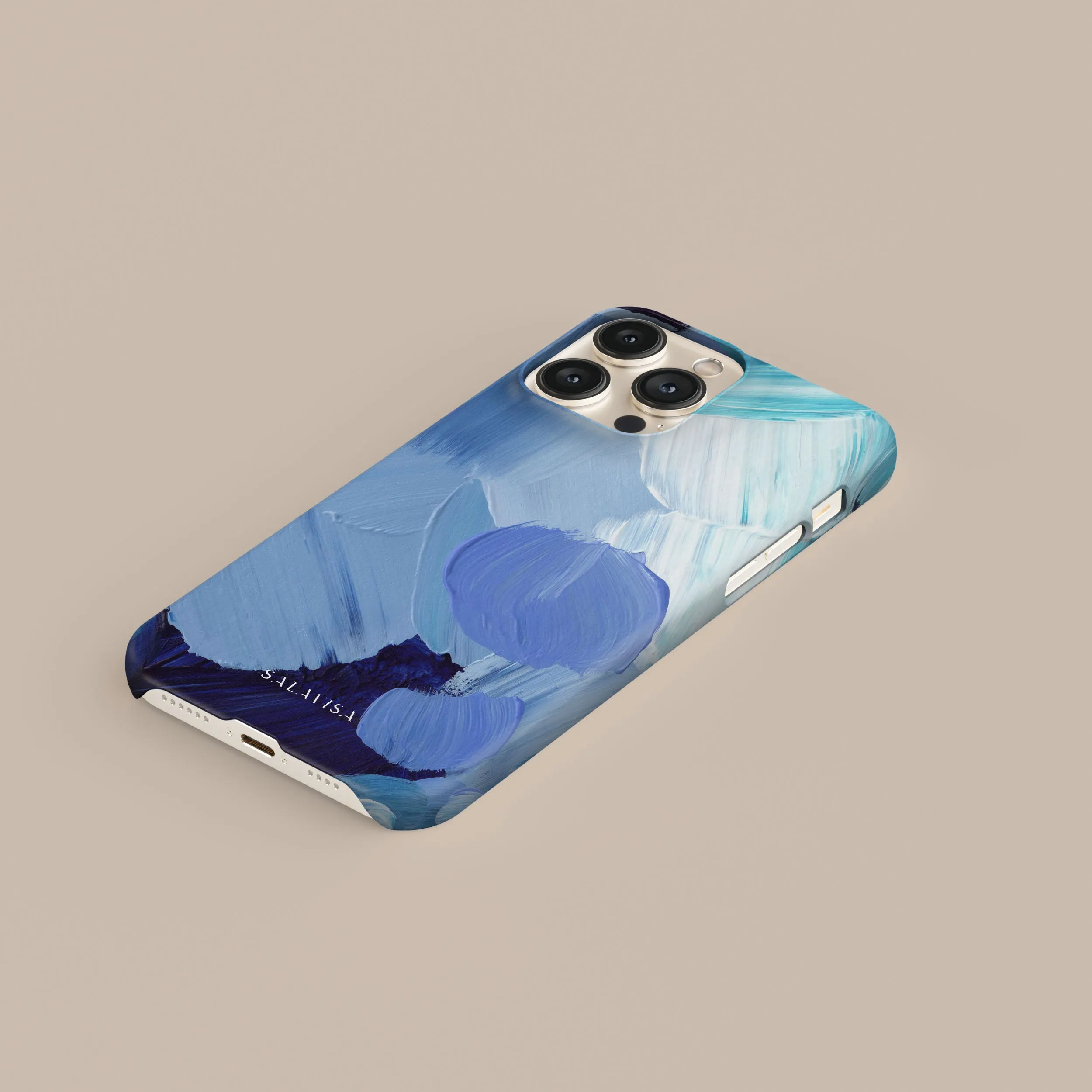 Trendy Texture Finish Scratchproof Surface Spring Watercolor Phone Case