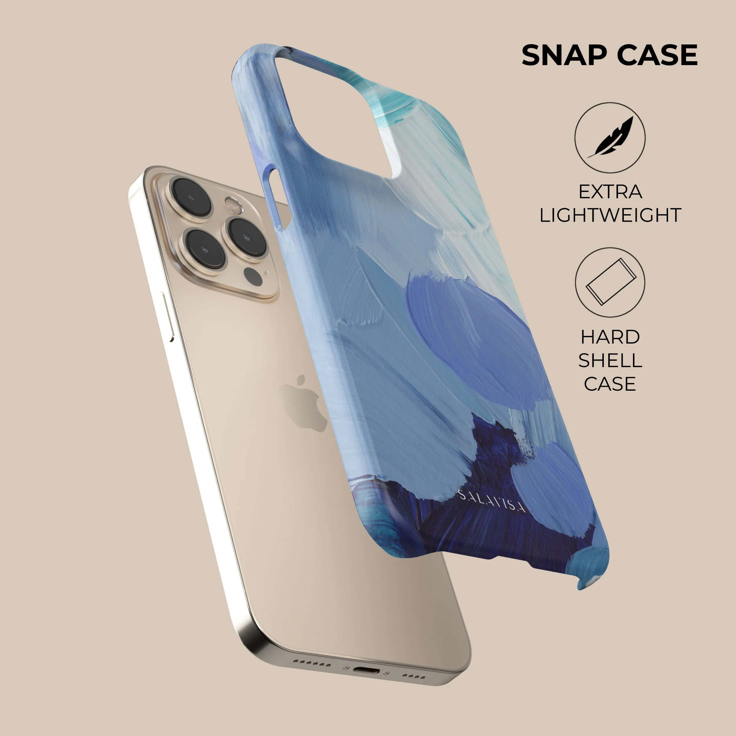 Spring Watercolor Phone Case Matte Look Design Minimal Texture Layer