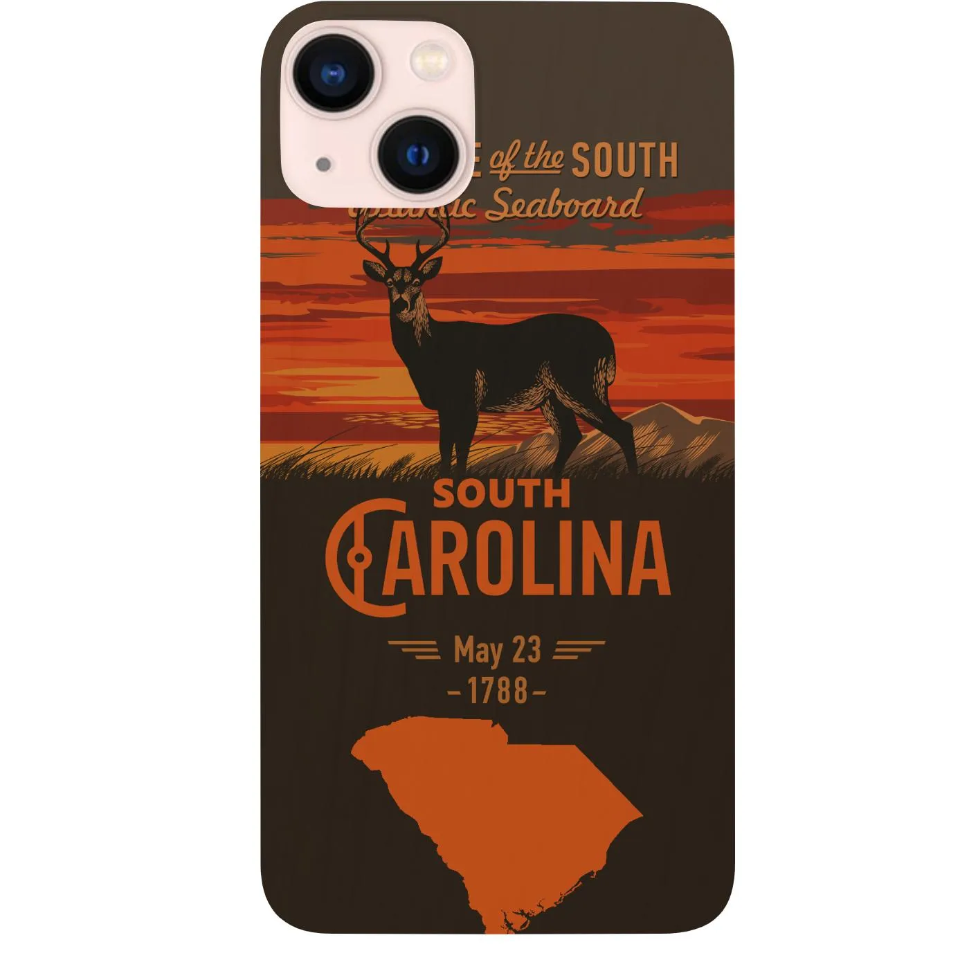 Lightweight texture State South Carolina - UV Color Printed Phone Case
