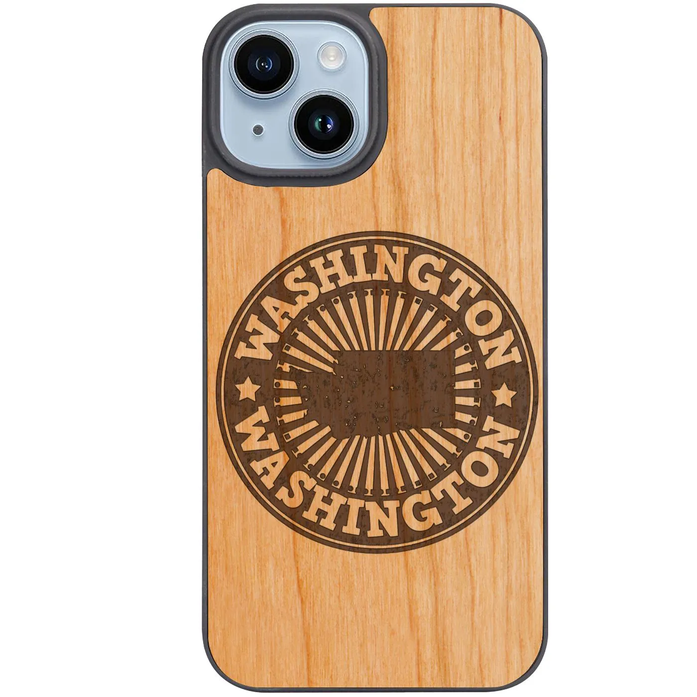 Durable Frame State Washington 2 - Engraved Phone Case