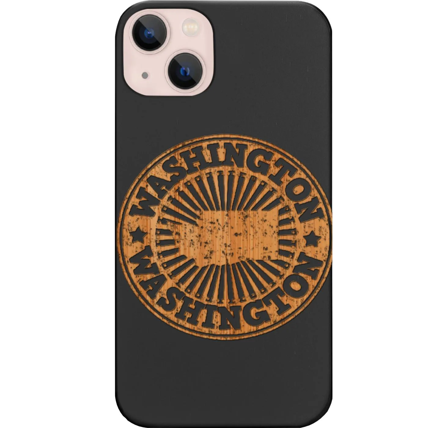 Durable Surface Design Vivid Finish State Washington 2 - Engraved Phone Case