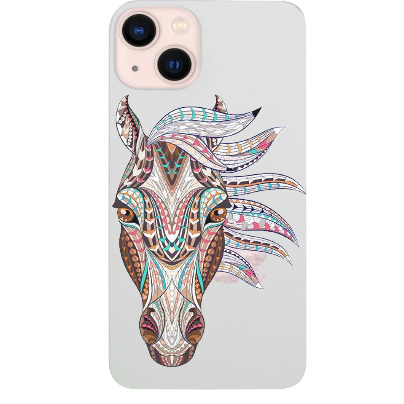 Colorful Design Horse Mandala - UV Color Printed Phone Case
