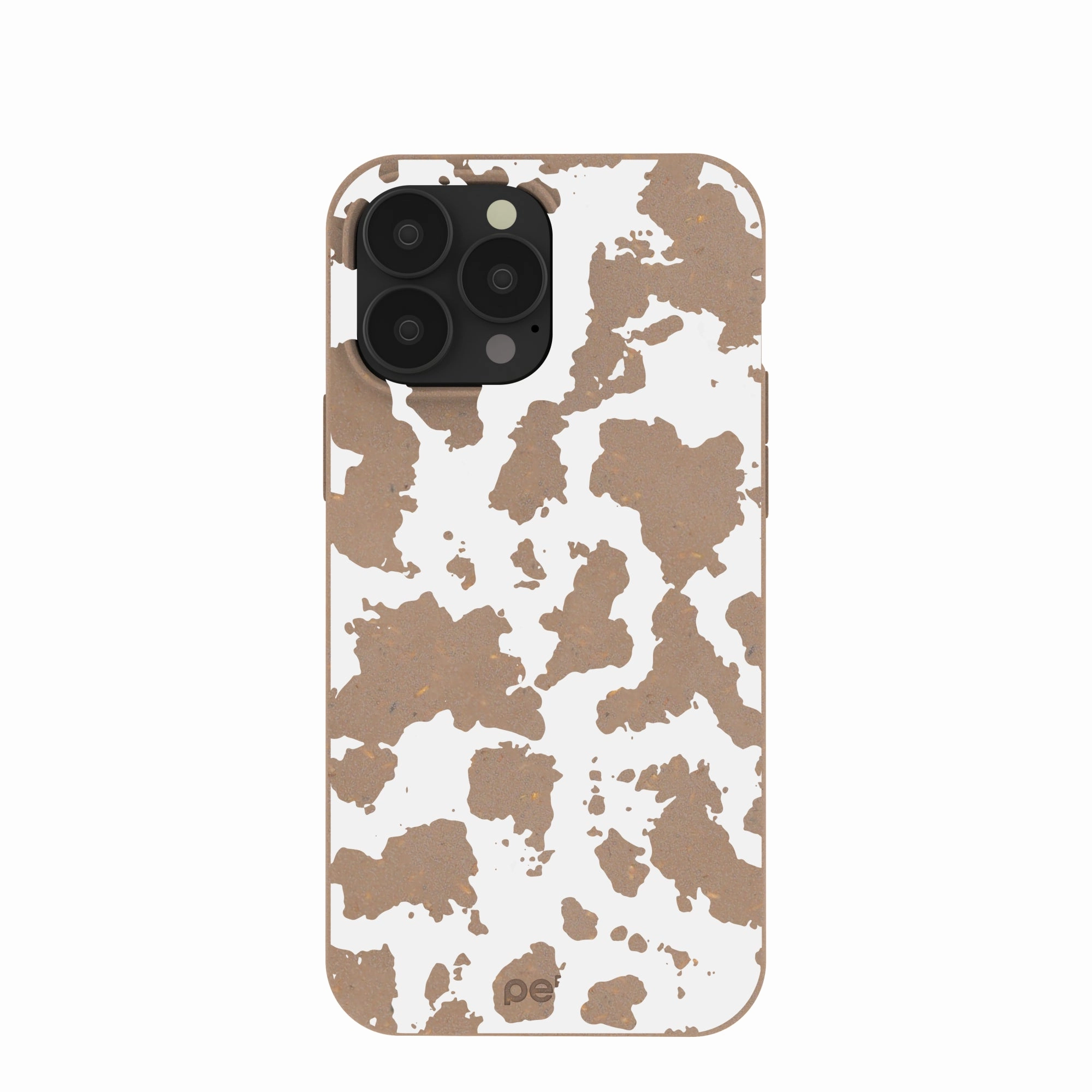 Chocolate Brown Cow Couture iPhone 13 Pro Max Case Durable Finish Layer