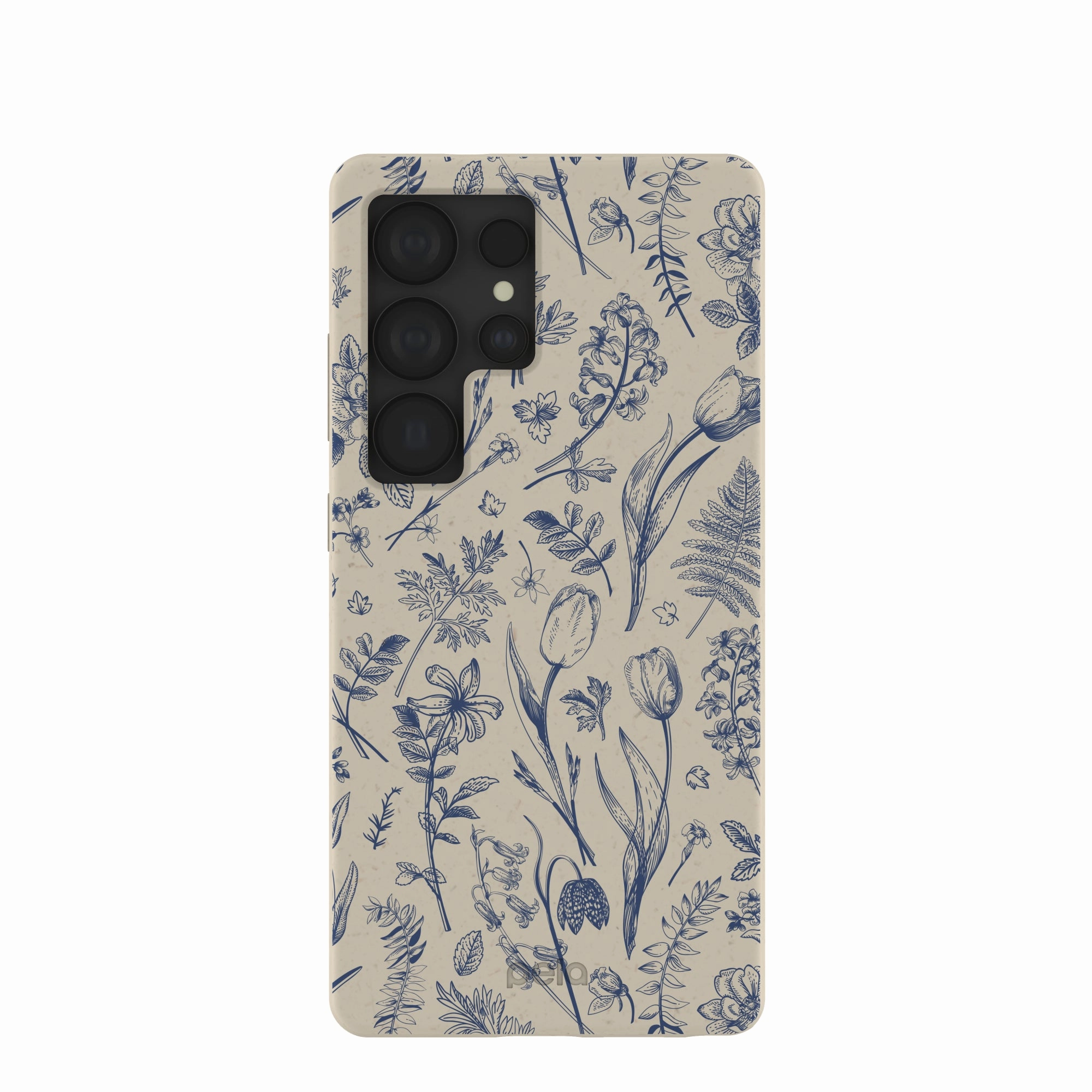 London Fog Indigo Bouquet Samsung Galaxy S25 Ultra Case Premium Texture Layer
