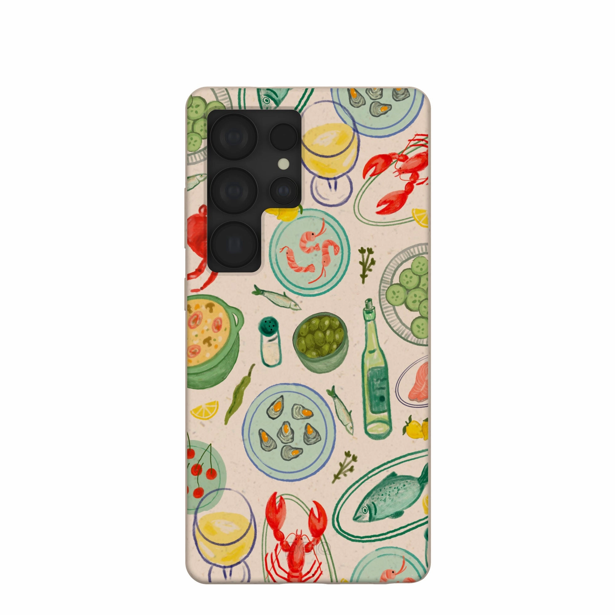 Seashell Dock and Dine Samsung Galaxy S25 Ultra Case Outdoor Use