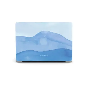 Gradient Finish Minimal Texture Layer Ocean Blue Watercolor MacBook Case