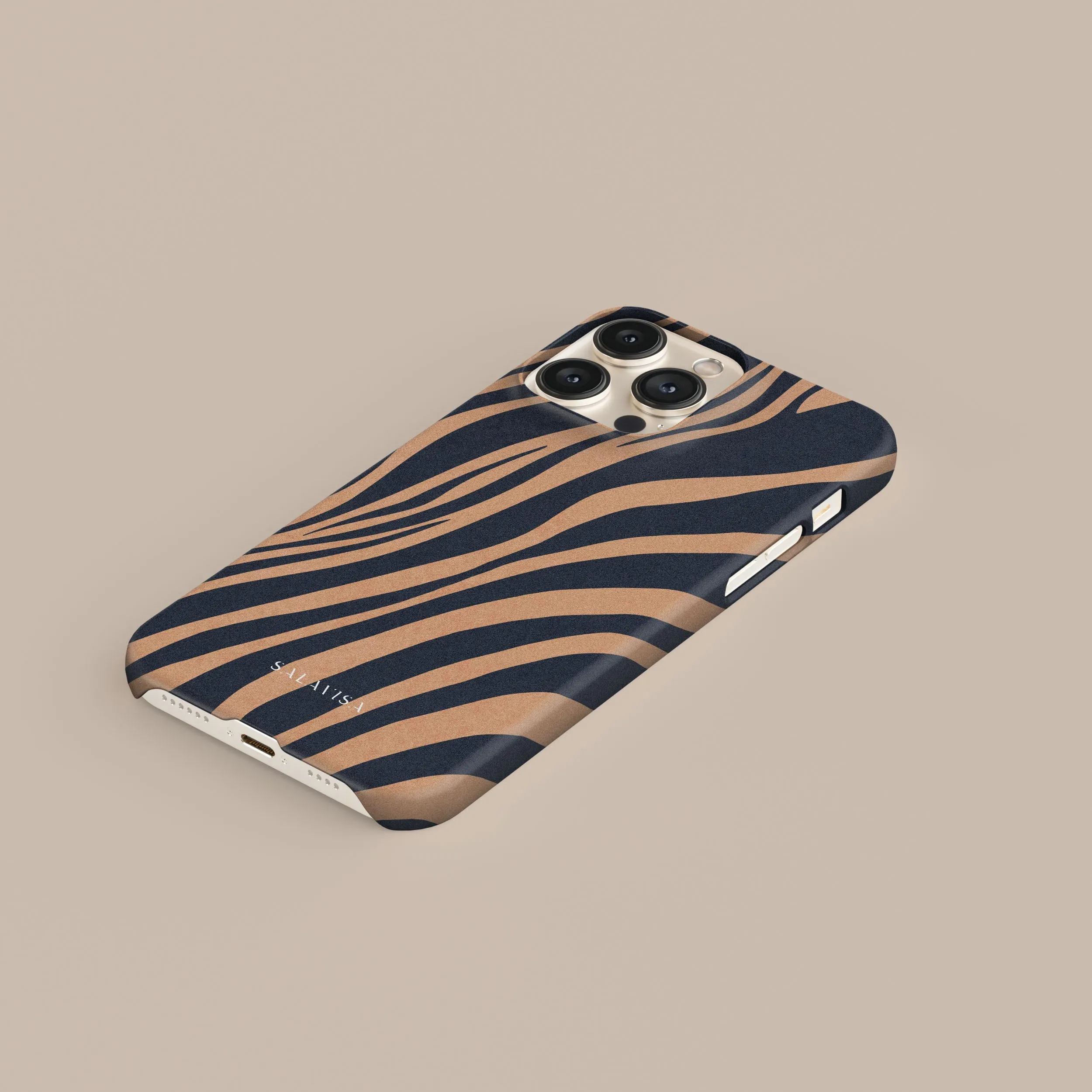Elegant Pattern Design Soft edges Copper Zebra Phone Case