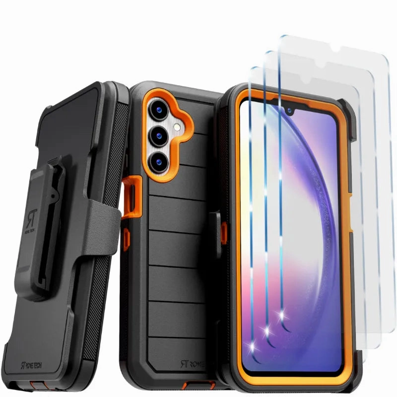 Hybrid Frame Smooth Surface Layer Samsung Galaxy A15 4G / 5G (2024) Defender Case