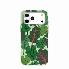 Hybrid Surface Layer Elegant Edge Sage Green Leafy Greens iPhone 17 Pro Max Case