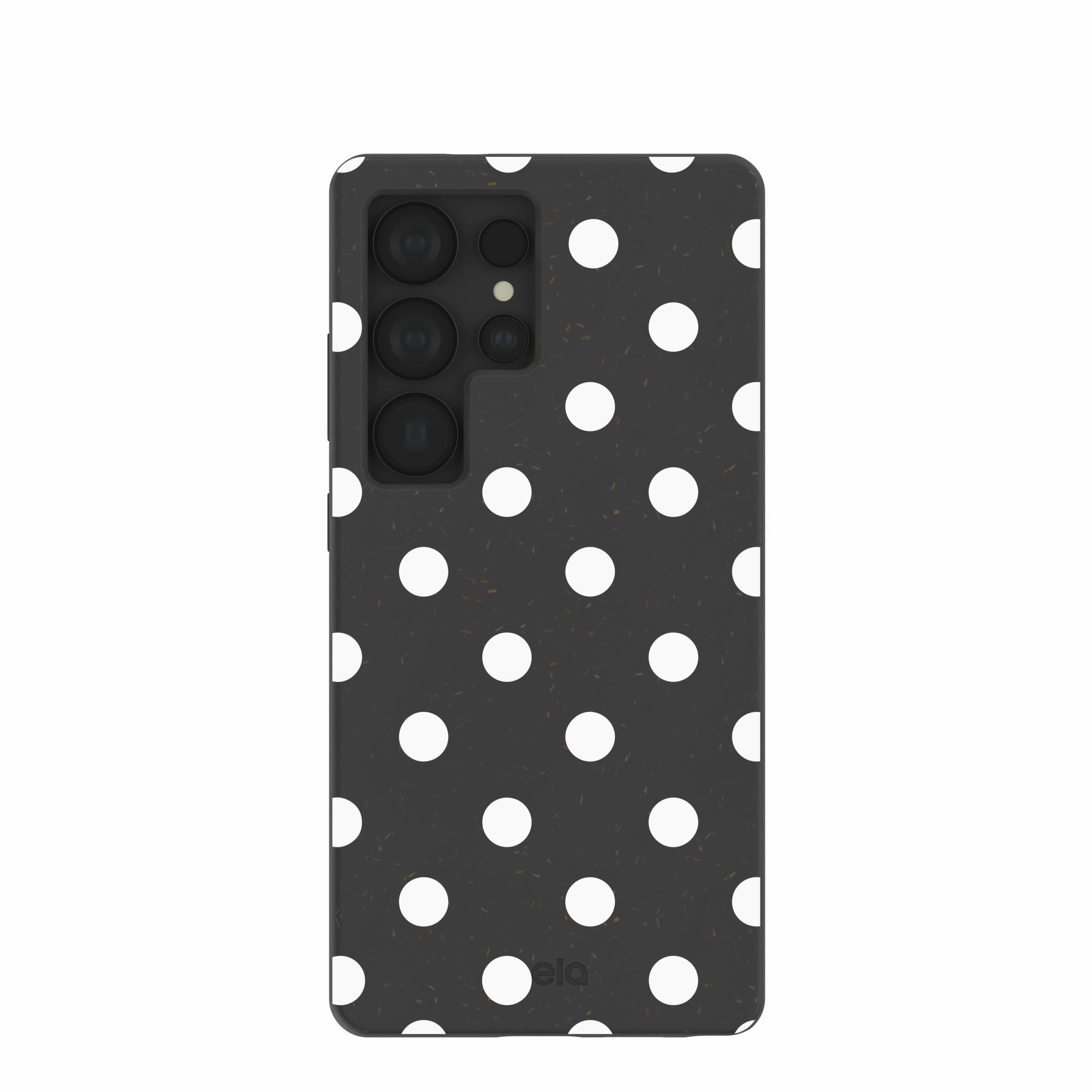 Black Polka Confetti Samsung Galaxy S25 Ultra Case Stylish Shape