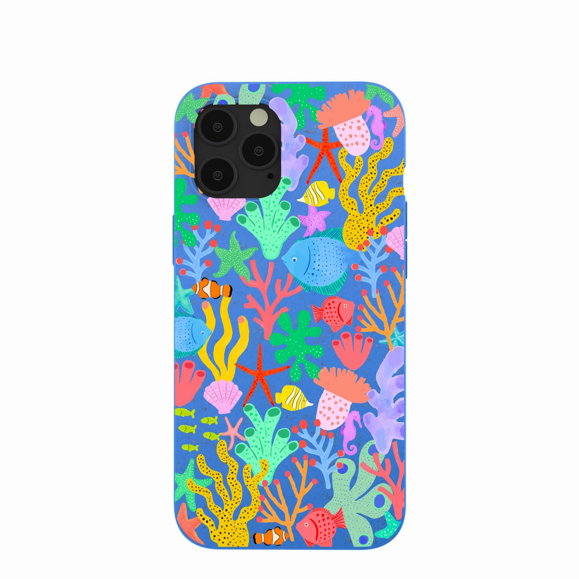 Pocket Ready Electric Blue Underwater Blooms iPhone 12 Pro Max Case