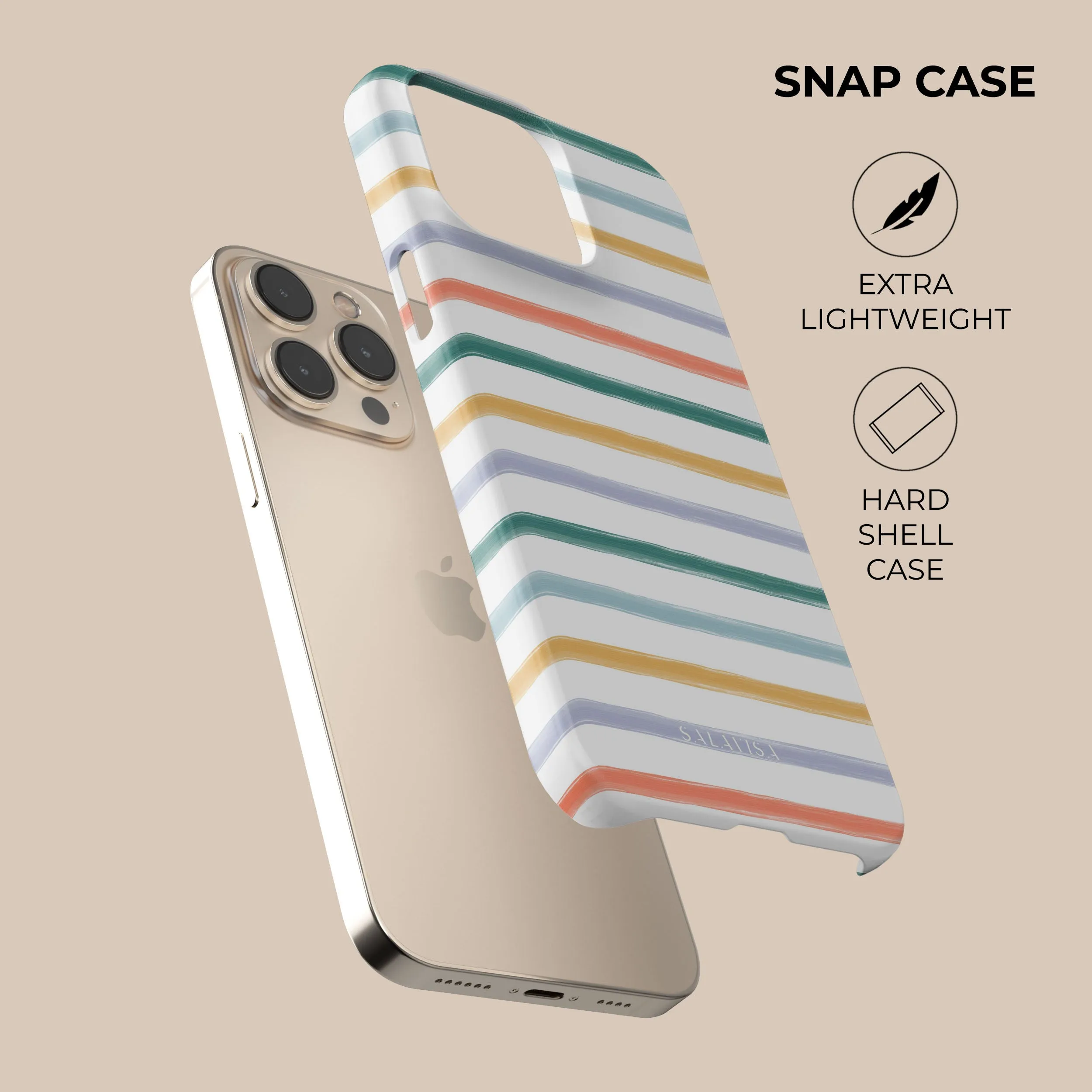 Durable Finish Layer Summer Stripes Phone Case