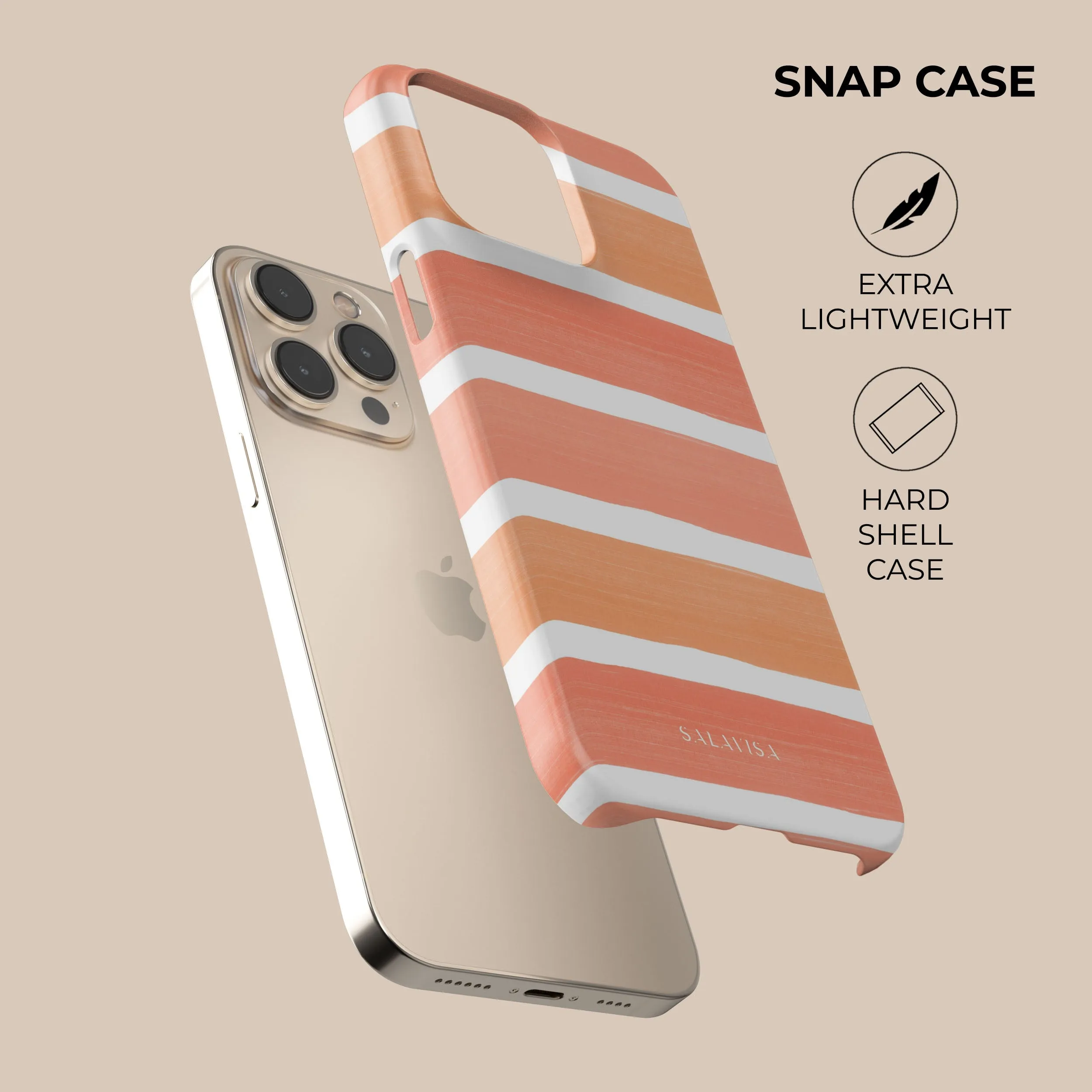 Comfort Edge Layer Minimal Look Sunset Stripes Phone Case