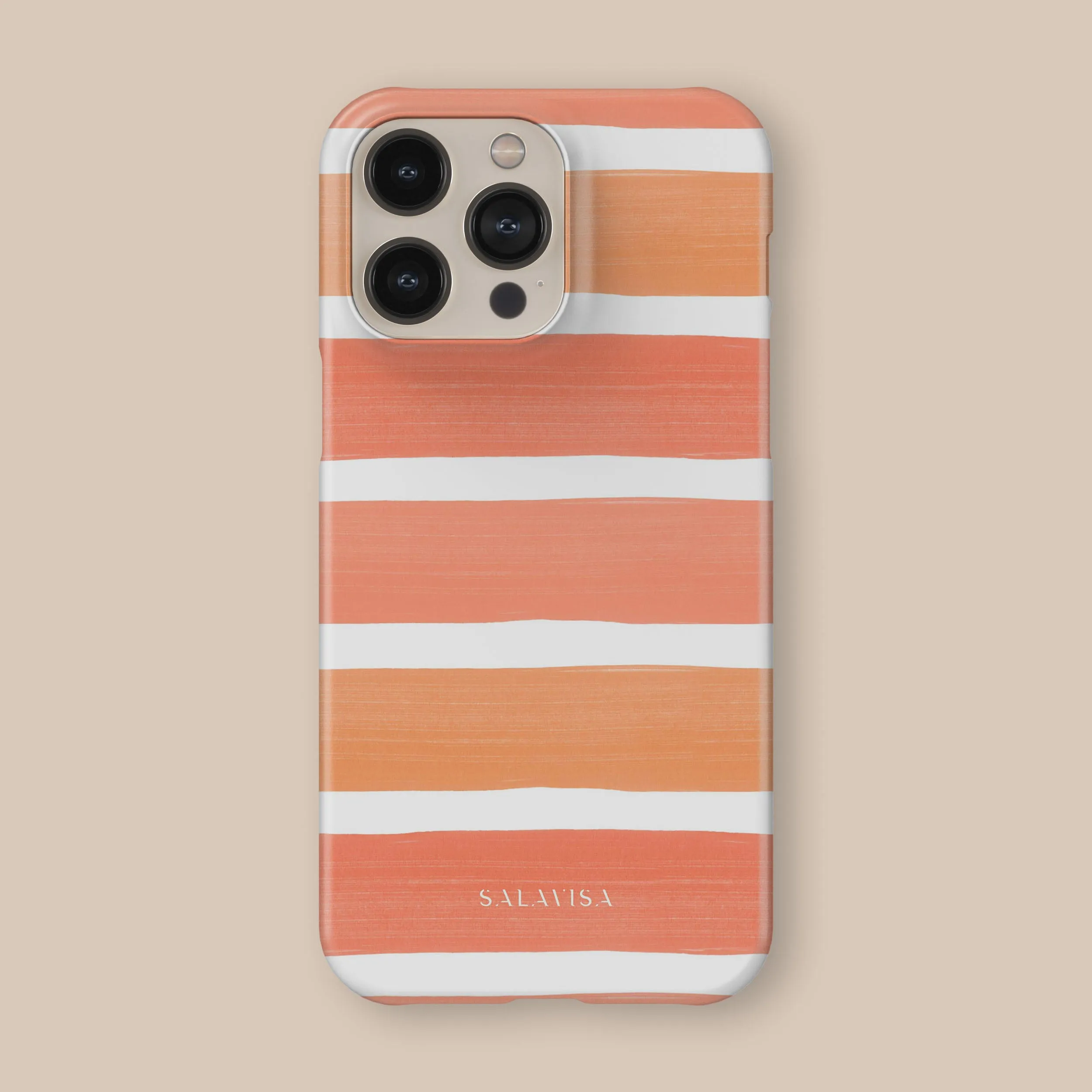 Sunset Stripes Phone Case Smooth Coating Transparent Shell