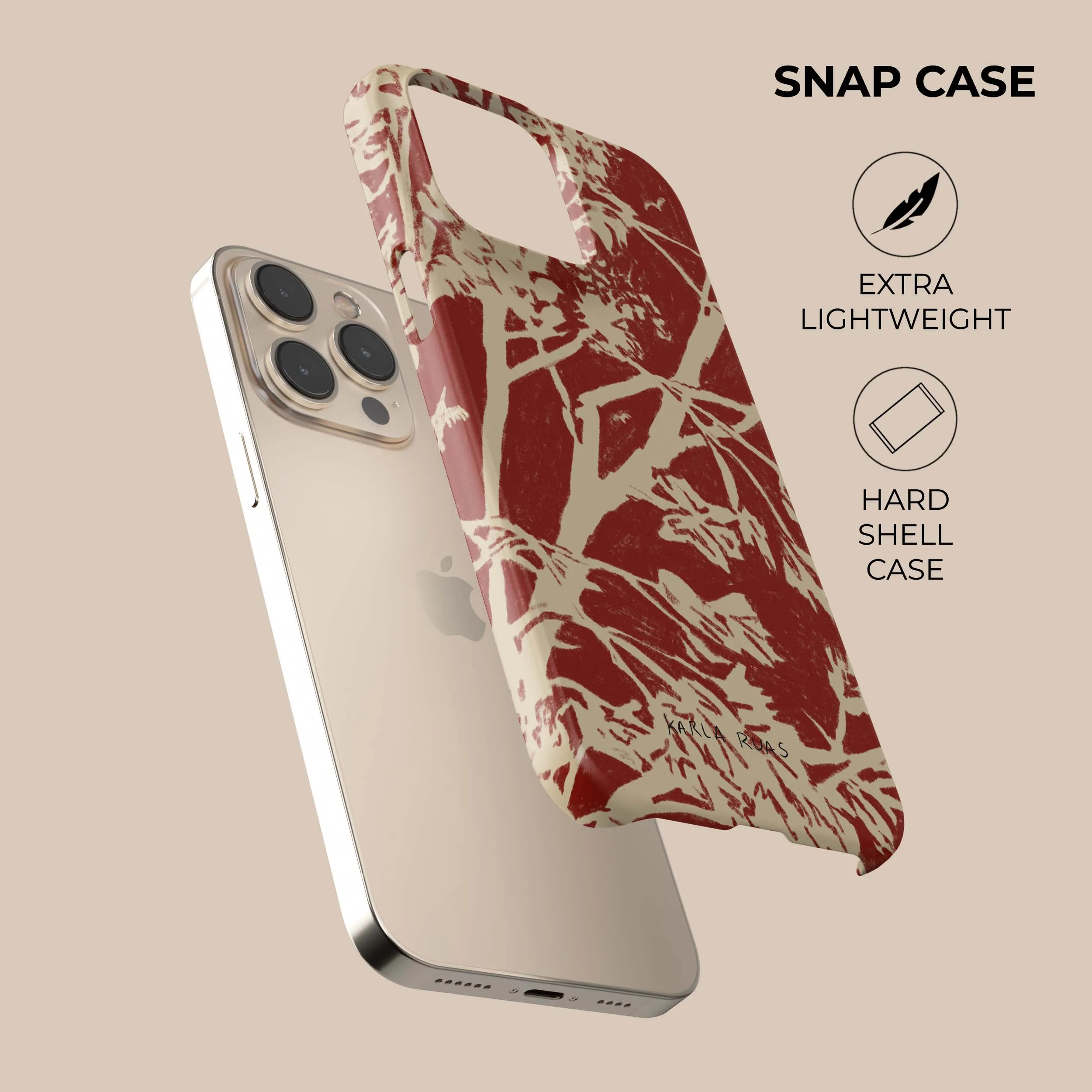 Karla Ruas Phone Case Compact Texture Layer