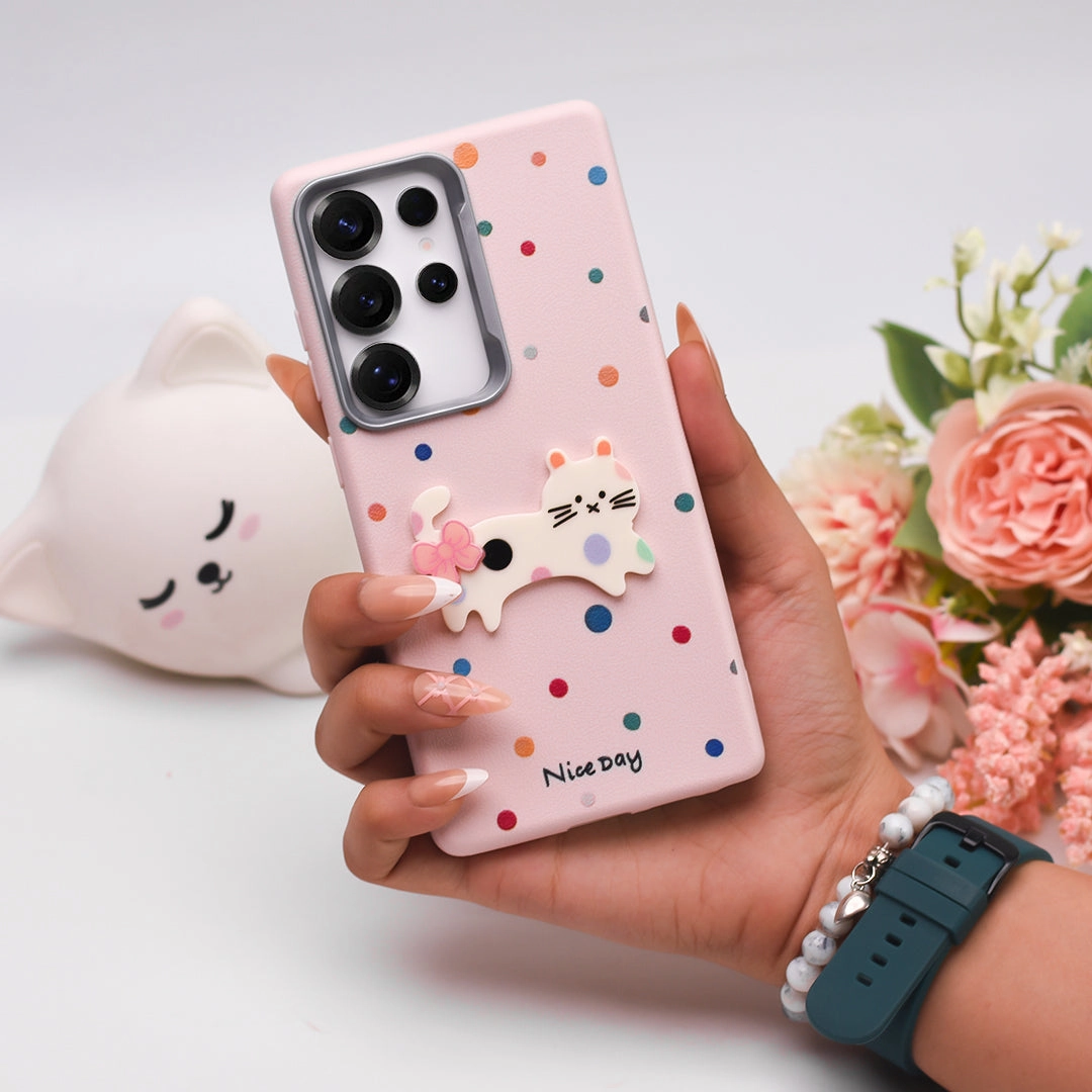 Matte Texture Finish Color Gradient Tail Dots