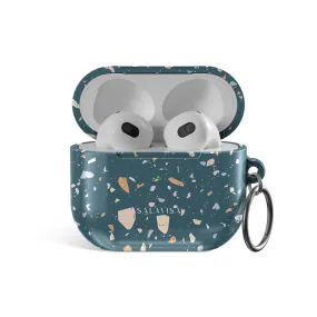 Compact Charging Shell sleek soft grip airpods case Terrazzo Vanity AirPods Case