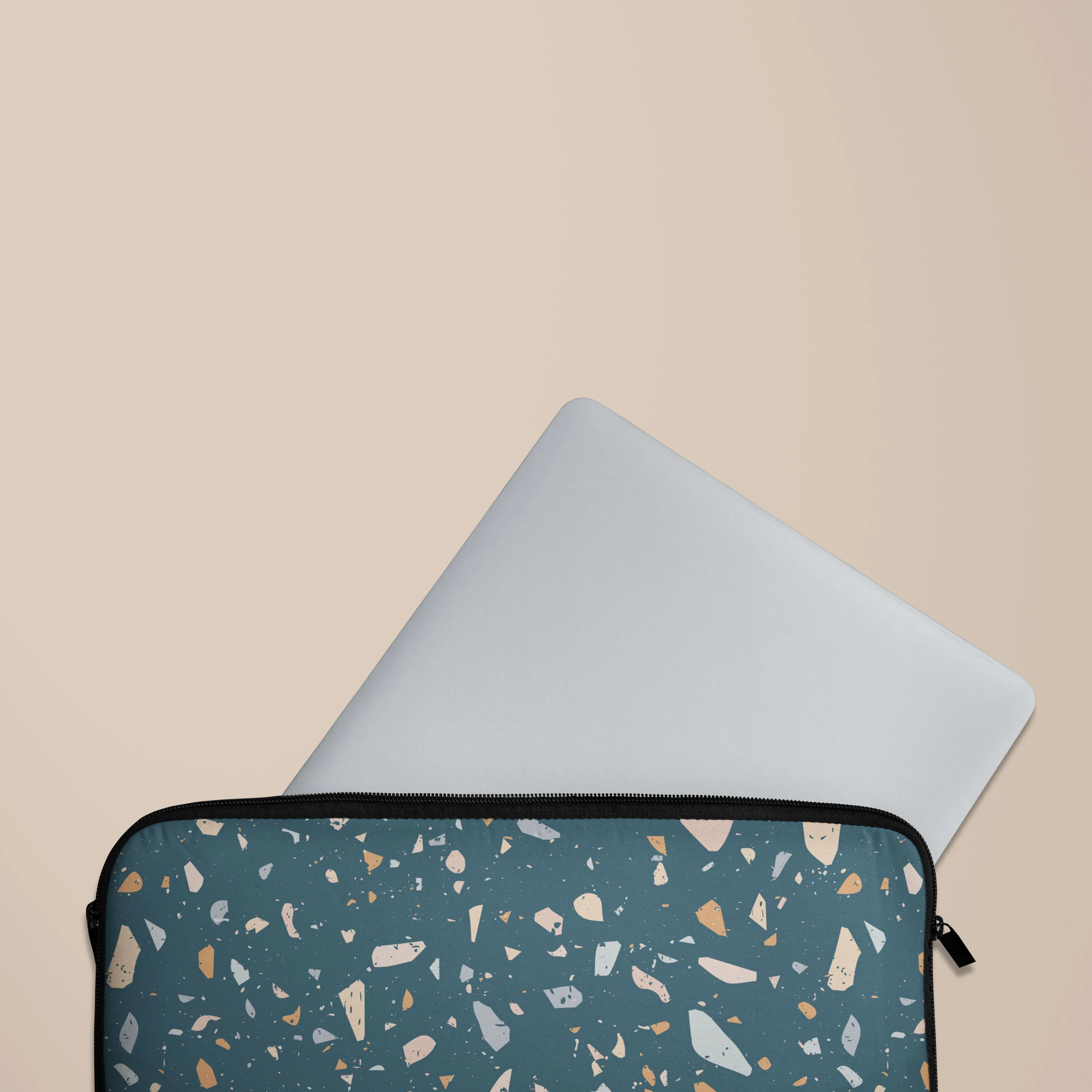 Minimal Build Texture Terrazzo Vanity Laptop Sleeve