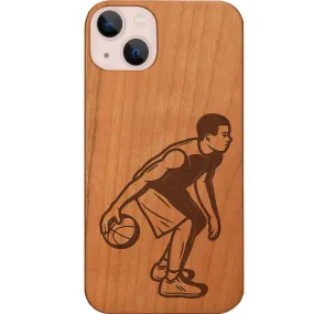 The Athlete Playing Basketball - Engraved Phone Case Polished Layer