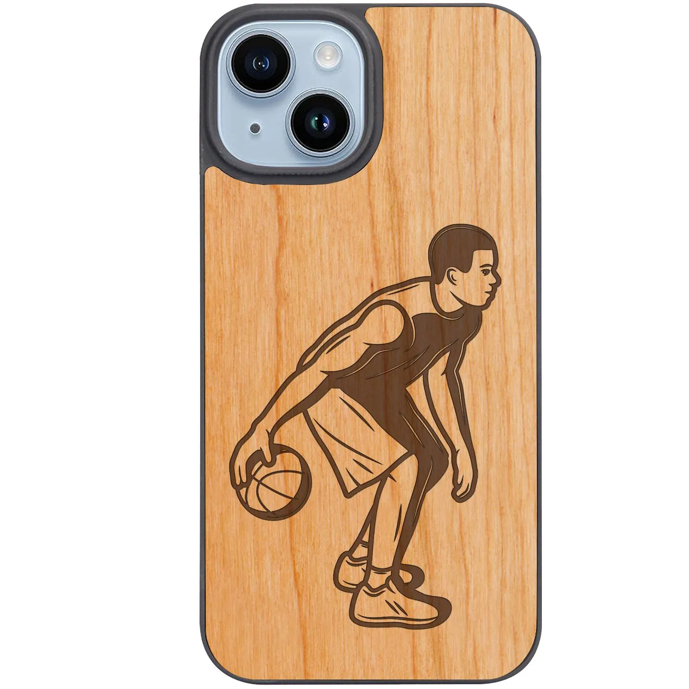 The Athlete Playing Basketball - Engraved Phone Case Classic Frame
