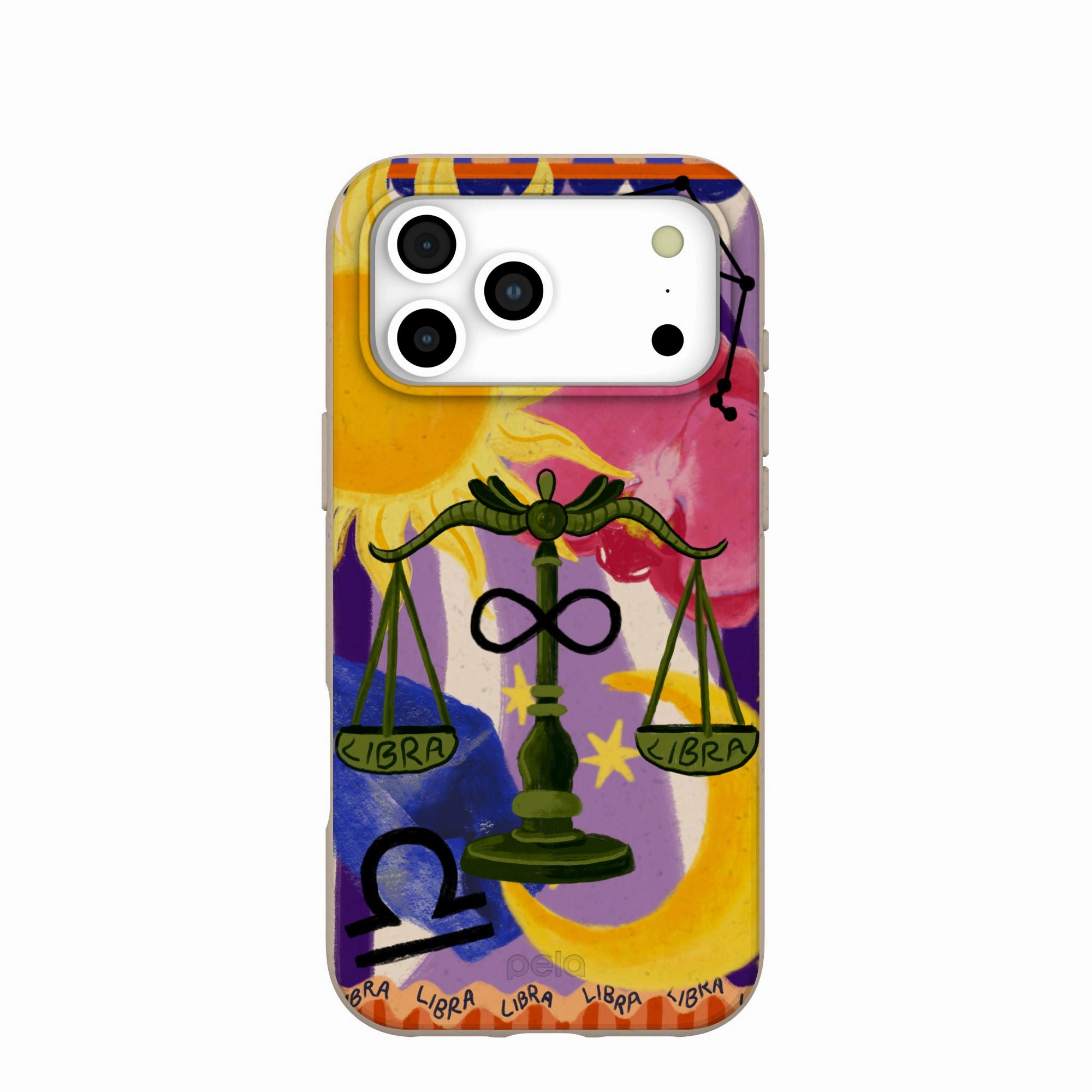 Matte Surface Seashell Libra Scale iPhone 17 Pro Max Case