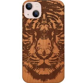 Tiger Face 2 - Engraved Phone Case Clear Pattern Soft Grip