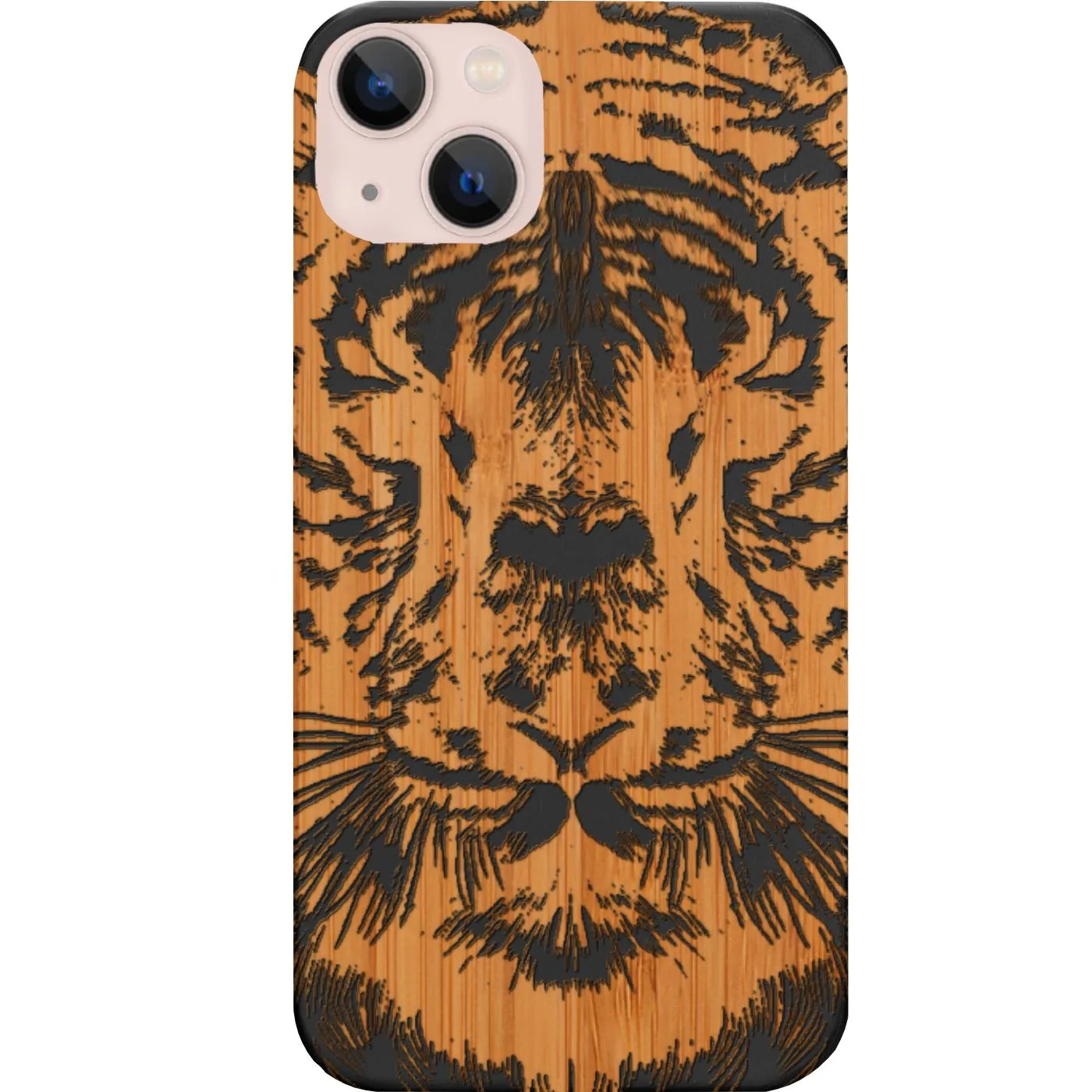 Elegant Craft Shock shield Tiger Face 2 - Engraved Phone Case