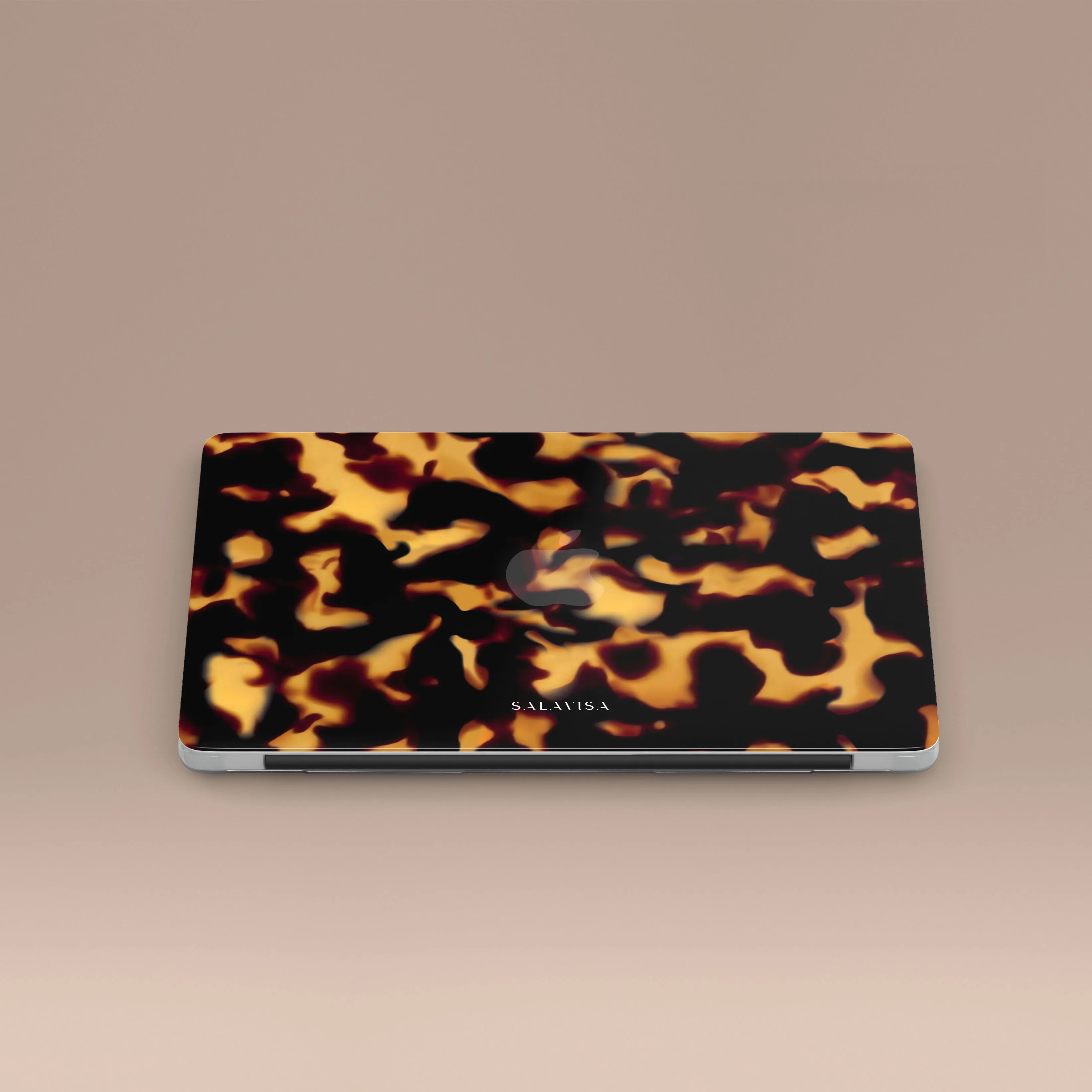 Non slip grip Tortoise Dark MacBook Case