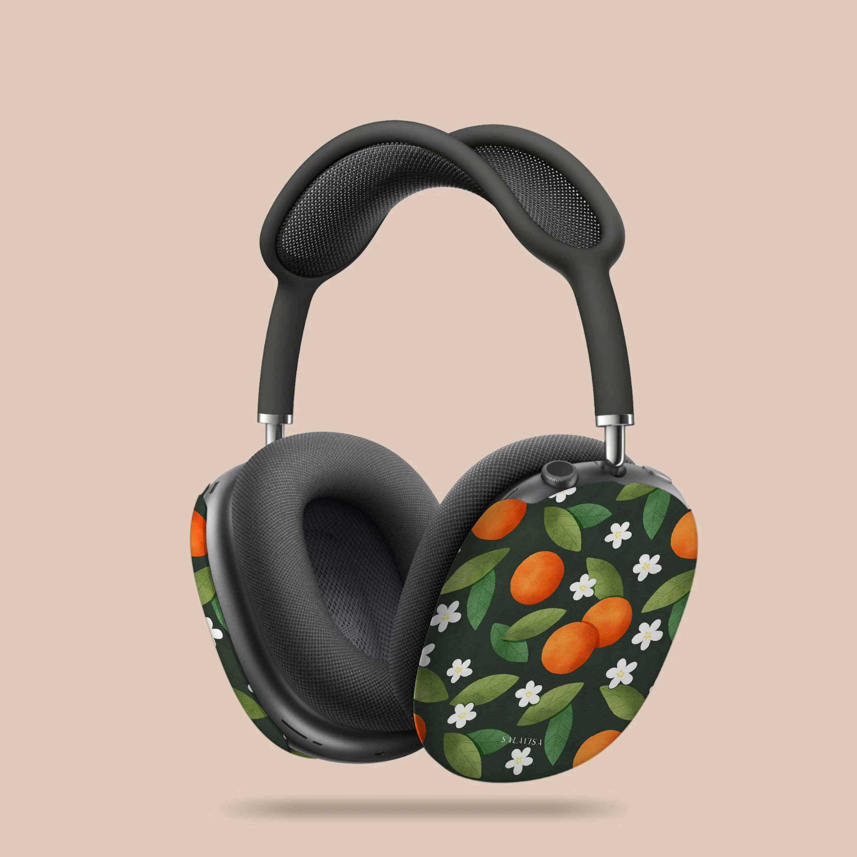 Orange Summer Mix AirPods Max Case Portable Daily Pouch eco vegan silicone shell