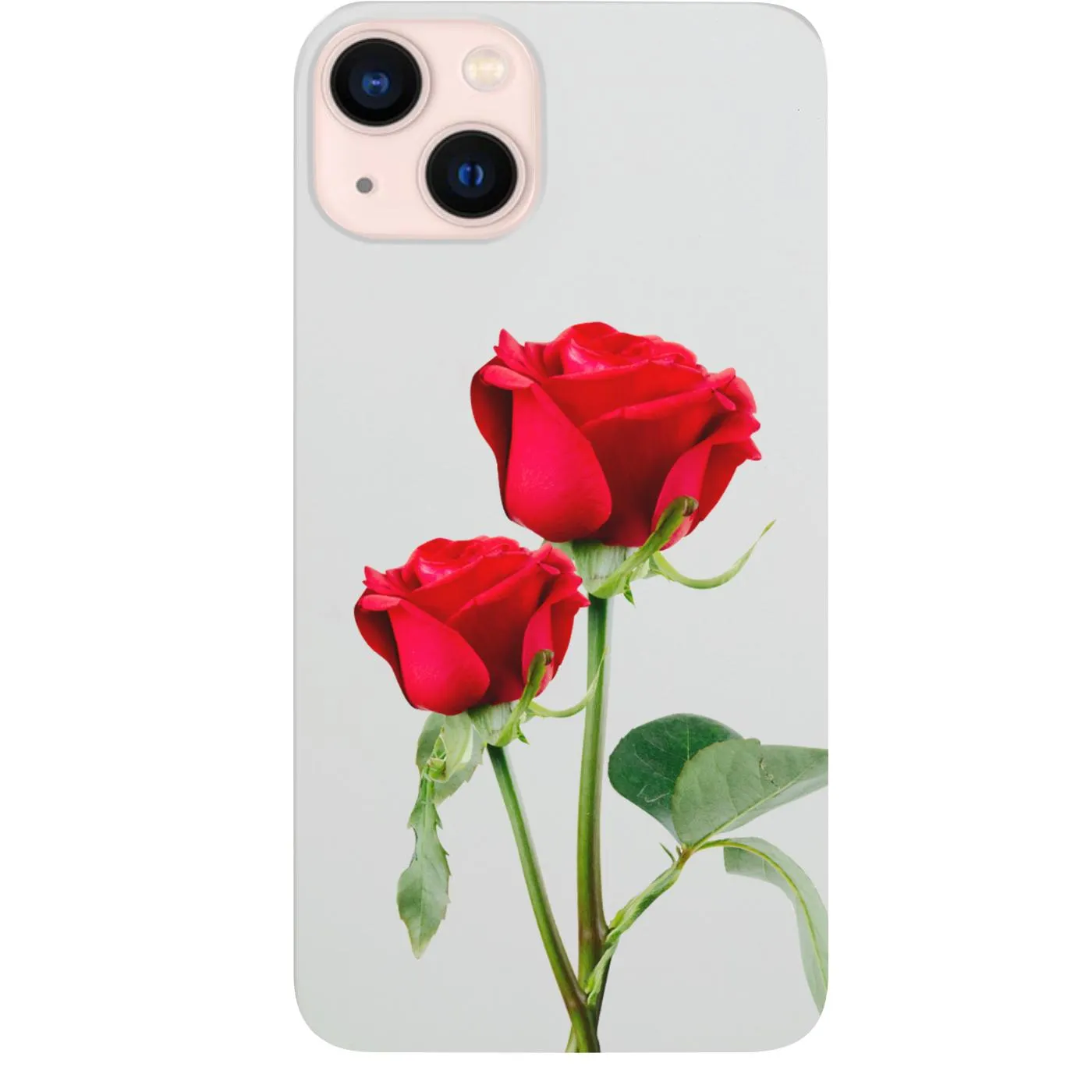 Glossy surface Valentine's Rose - UV Color Printed Phone Case