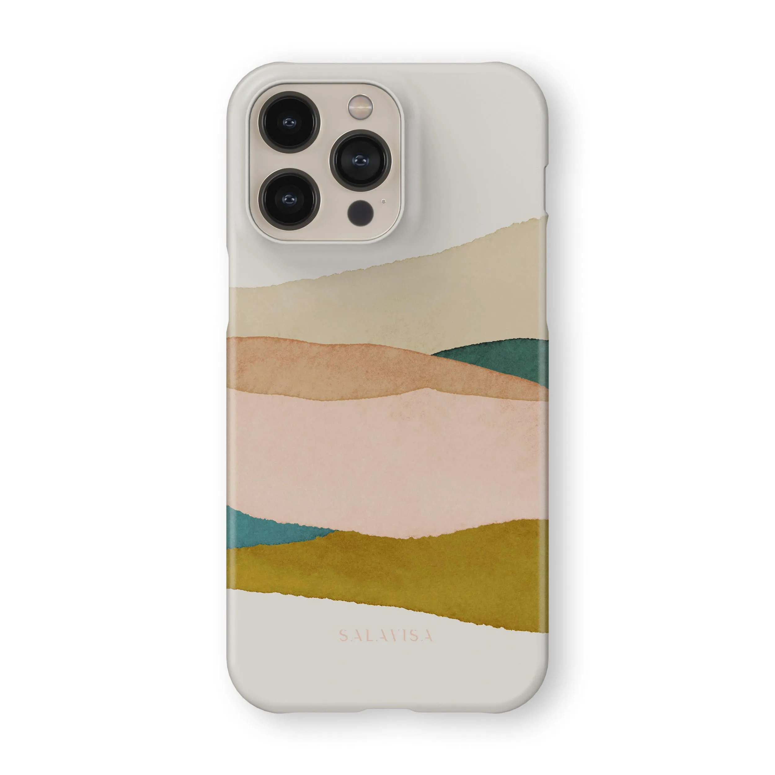 Neutral Dune Phone Case Modern Pattern Layer Soft Look Texture