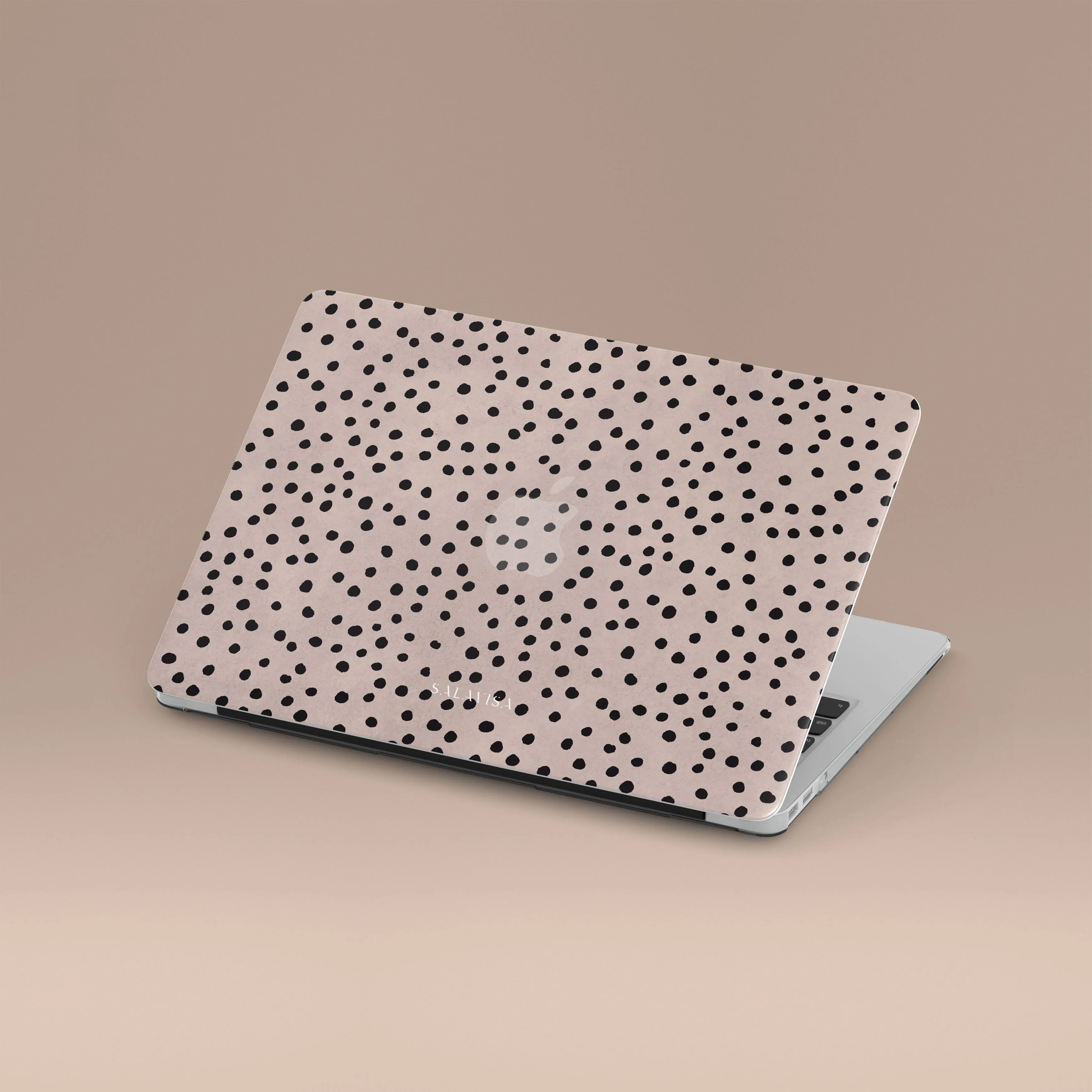 Protective Pattern Rose Pink Polka Dots MacBook Case