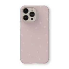 Hybrid Finish Texture Sweet Hearts Phone Case