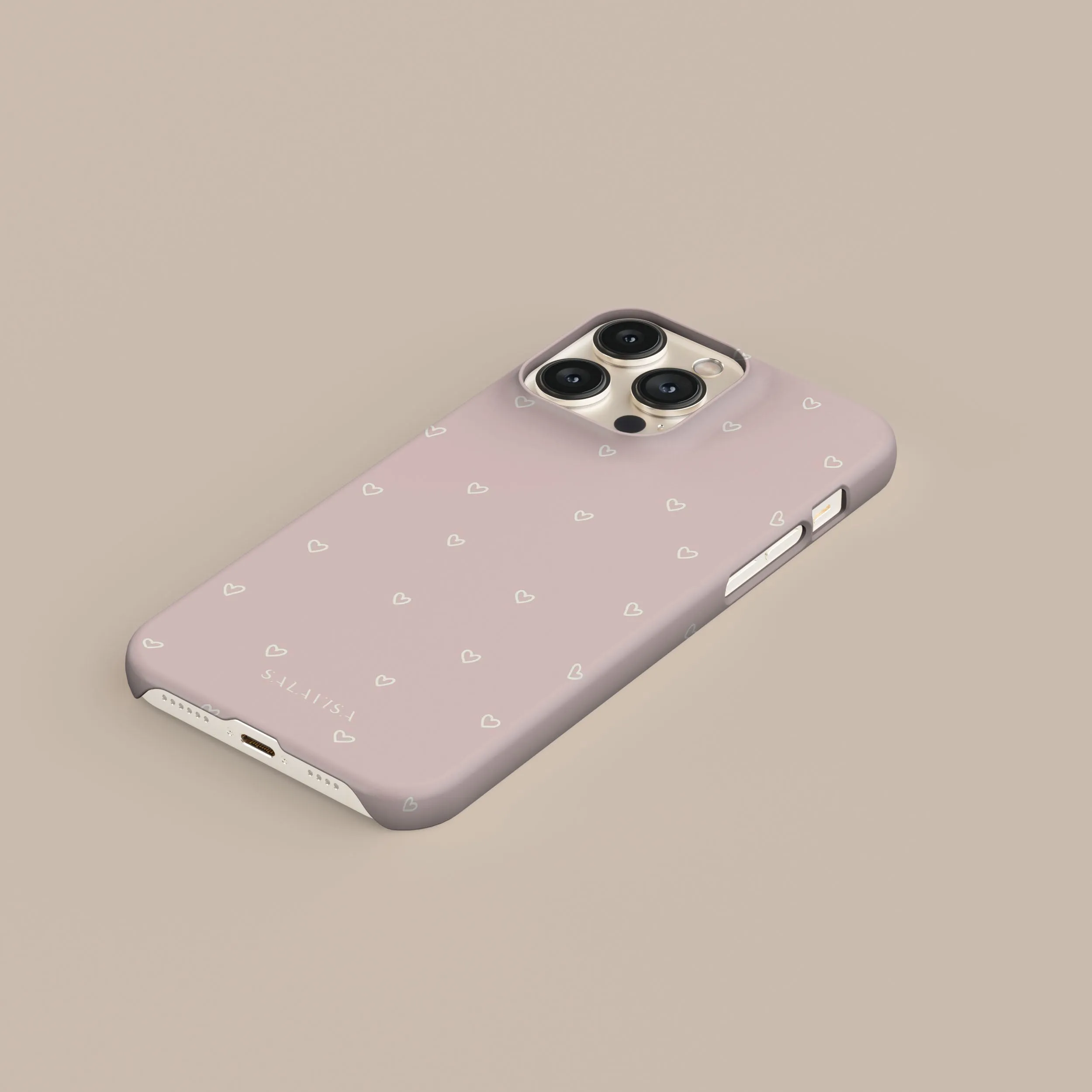 Sweet Hearts Phone Case Smooth Form Texture Durable Accessory