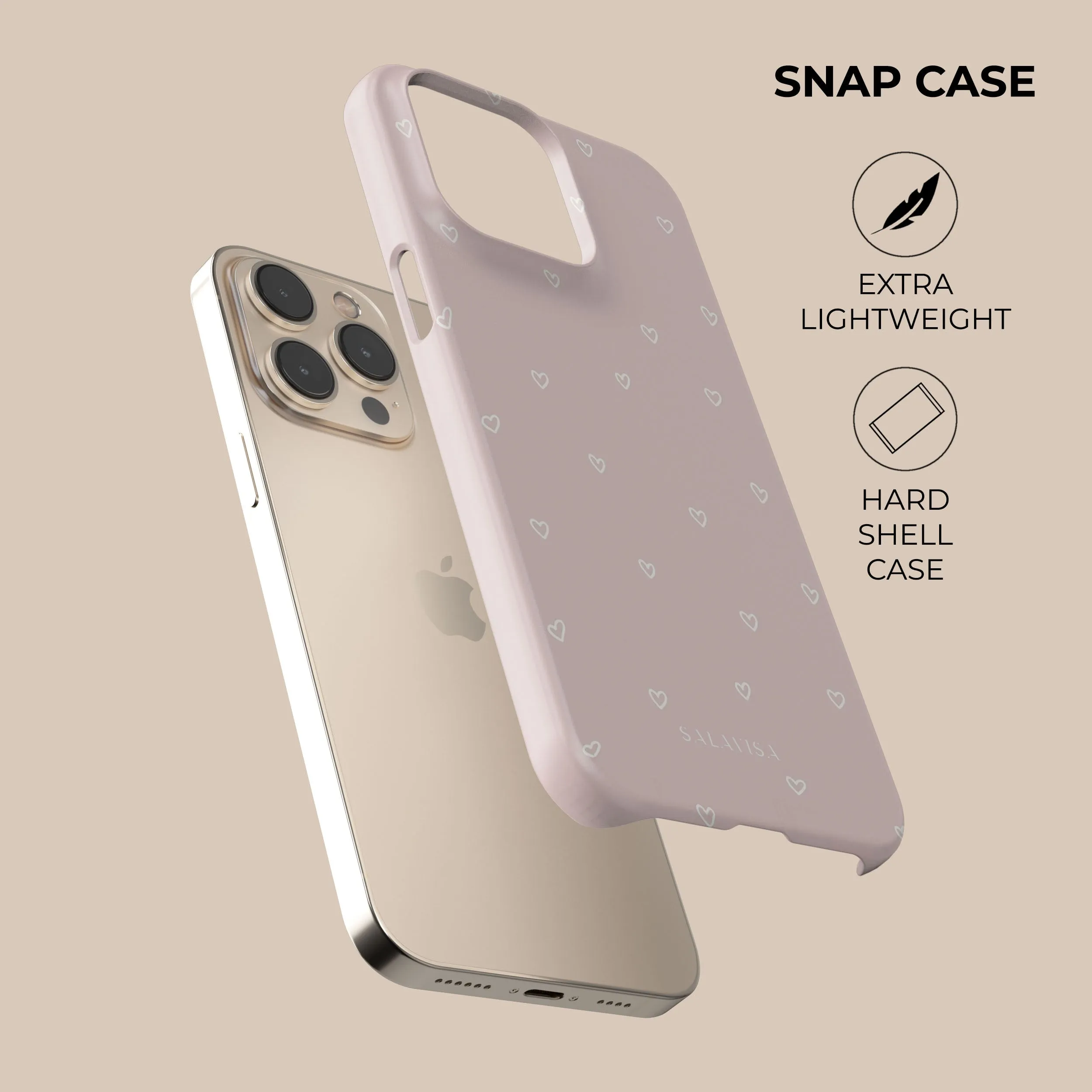 Sleek Form Soft Finish Sweet Hearts Phone Case