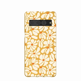 Matte Surface Sleek Edge Design Honey Funky Petals Google Pixel 7 Pro Case