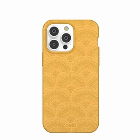 Durable Pattern Texture Honey Sunburst iPhone 14 Pro Max Case