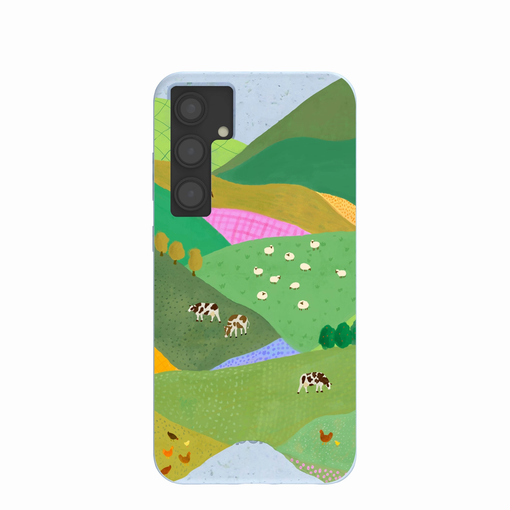 Powder Blue Farm Tales Samsung Galaxy S24 (Plus) Case Soft Detail Layer