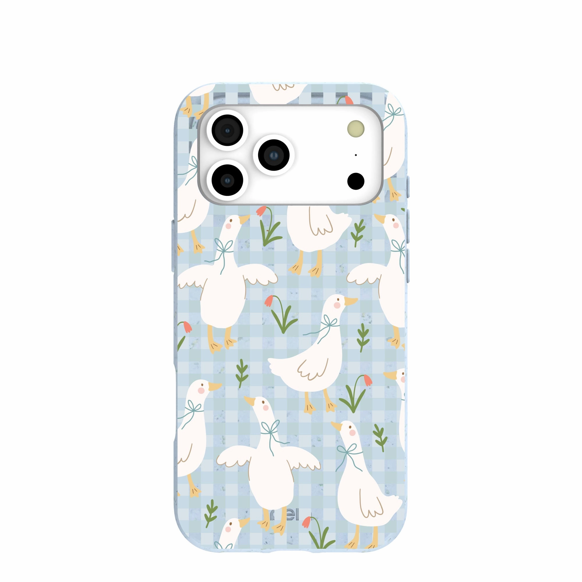 Soft Protection Edge Powder Blue Blooming Quackers iPhone 17 Pro Max Case
