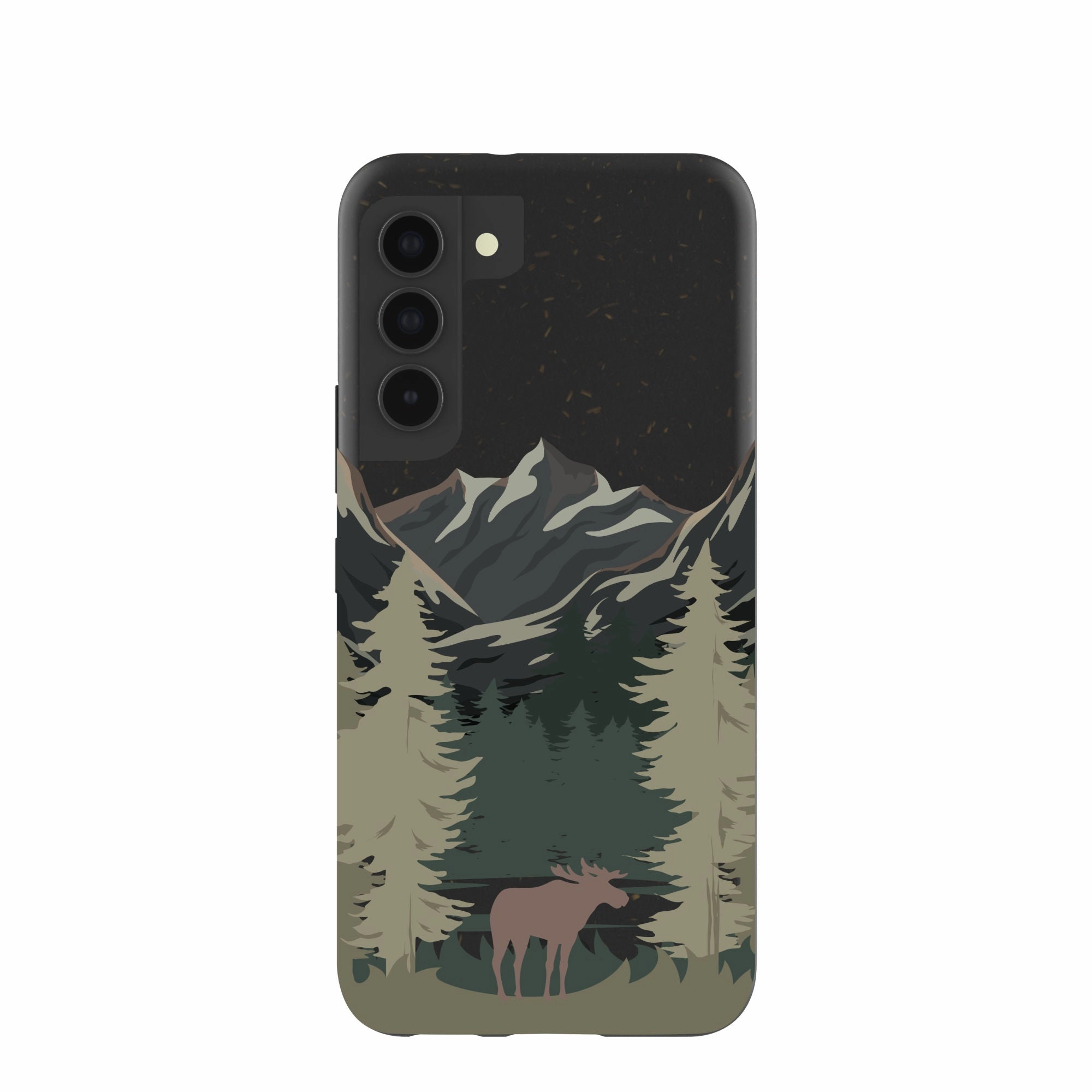 Comfort Edge Black Moose Mountain Samsung Galaxy S22 Case