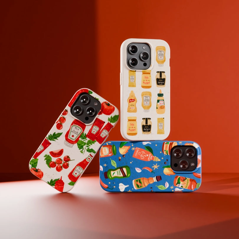 Sleek Form Seashell Ketchup Party iPhone 17 Pro Max Case