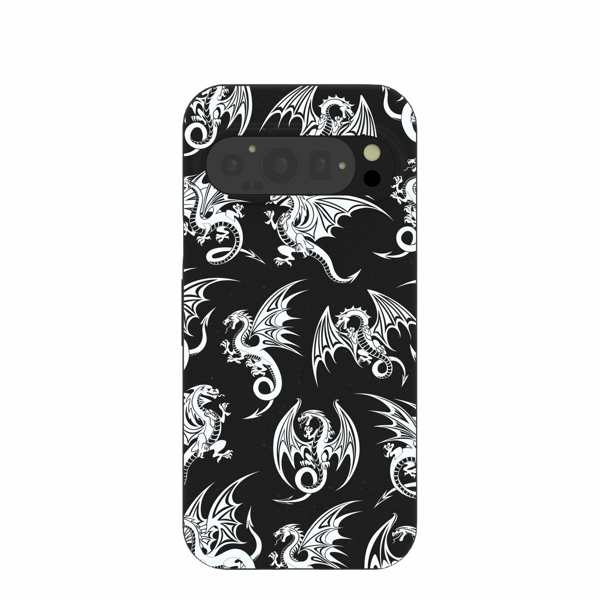 Black Mythical Dragons Google Pixel 9/9 Pro Case Colorful Accent