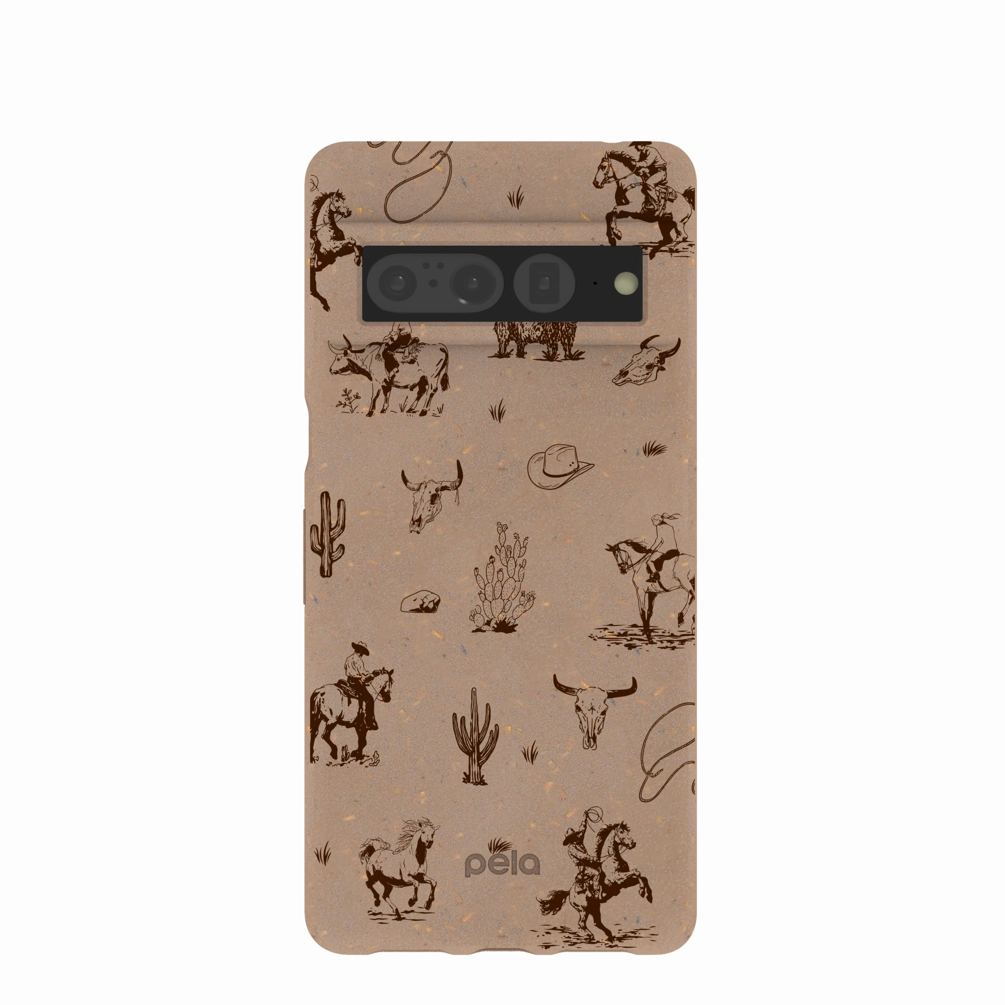 Smooth Texture Fashion Texture Chocolate Brown Wild Frontier Google Pixel 7 Pro Case