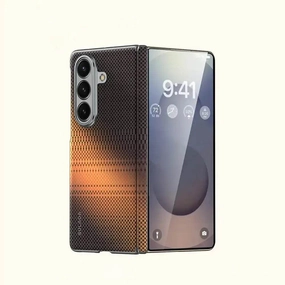Portable Accessory Galaxy Z Fold7 Sunset Glow Tactile Woven Case