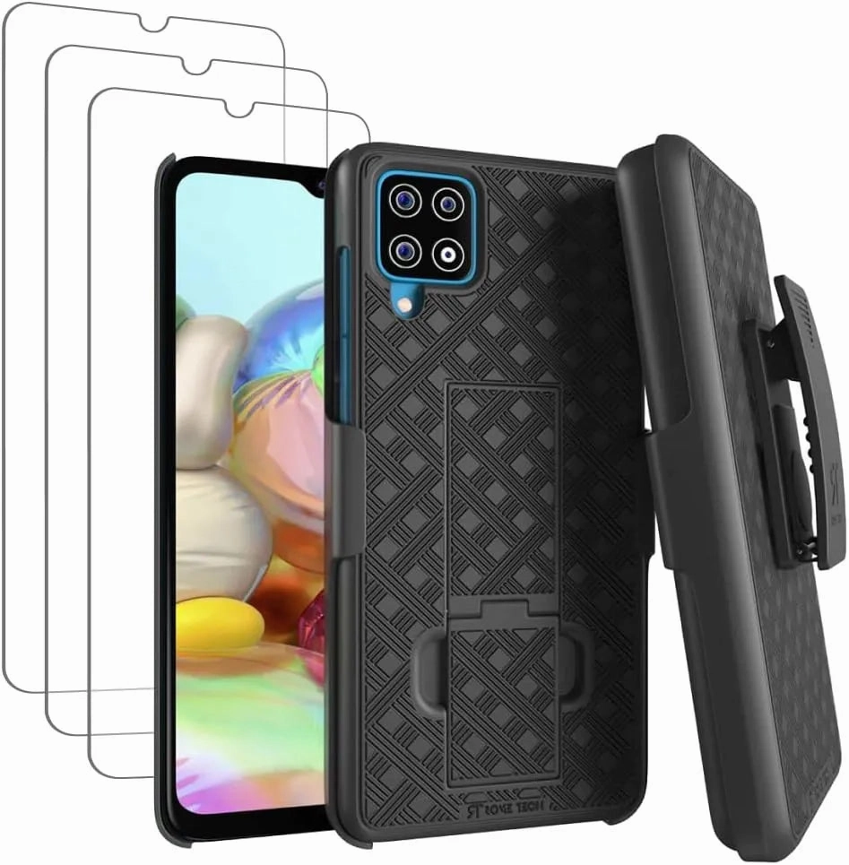 Samsung Galaxy A42 5G Belt Clip Holster Phone Case Comfort Padding Gloss Layer Finish