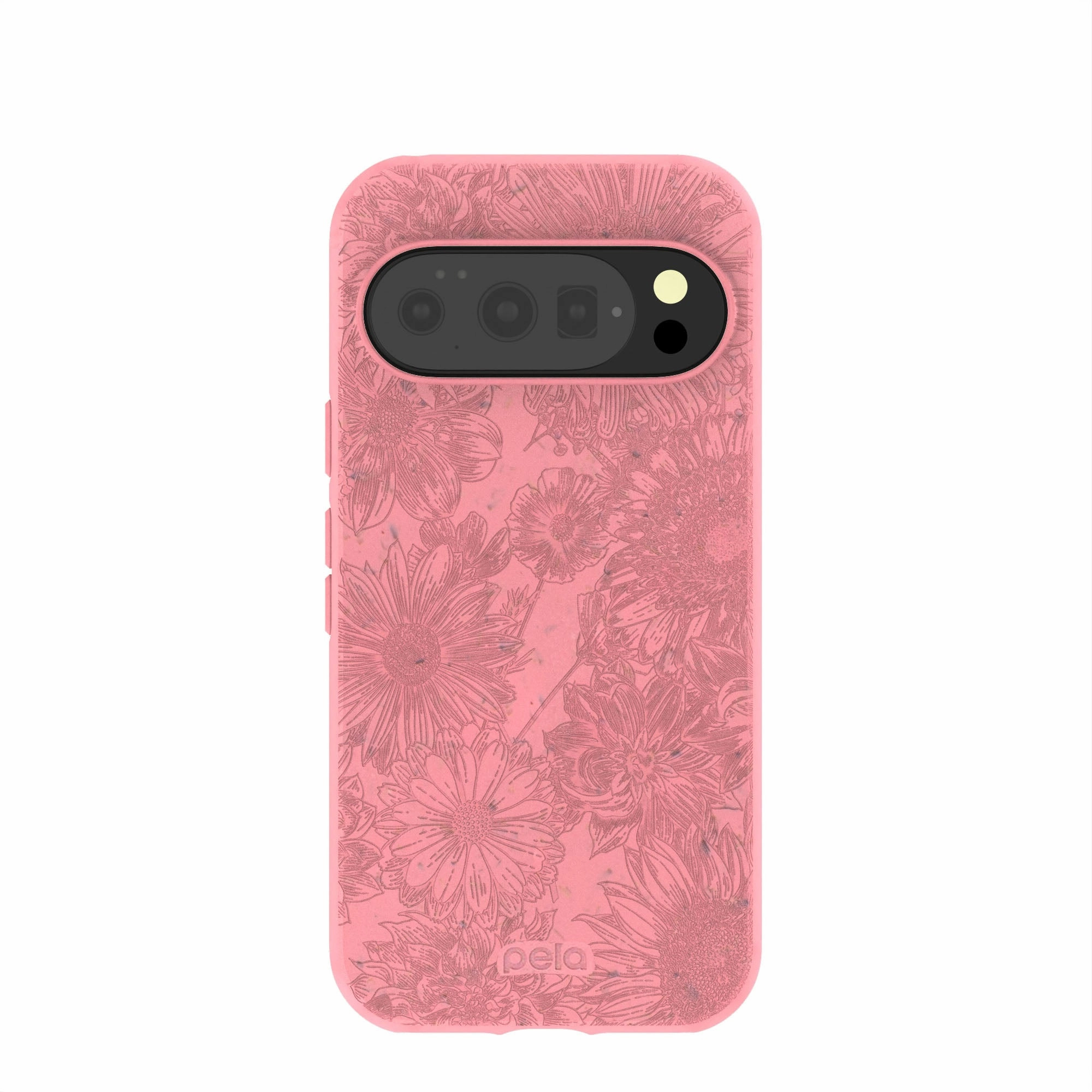 Bubblegum Pink Flora Google Pixel 10/10 Pro Case High Durability Soft touch layer