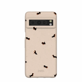 Transparent Edge Outdoor Design Seashell Lil Dachshunds Google Pixel 8 Pro Case