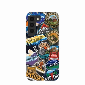 Black Trail Stickers Samsung Galaxy S22 Case Premium Look Premium Detail Finish