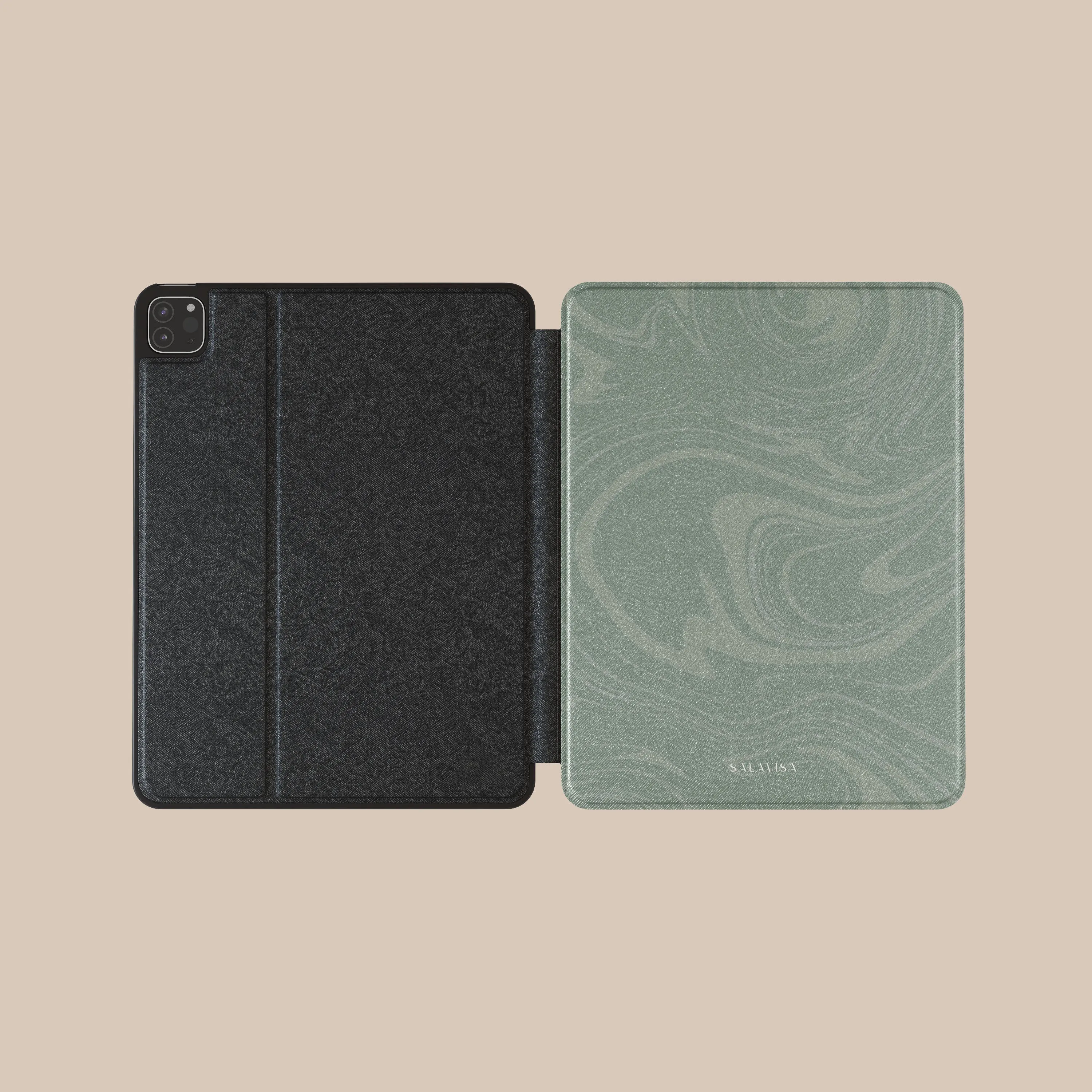 Light Green Swirl iPad Case pad case for commuters