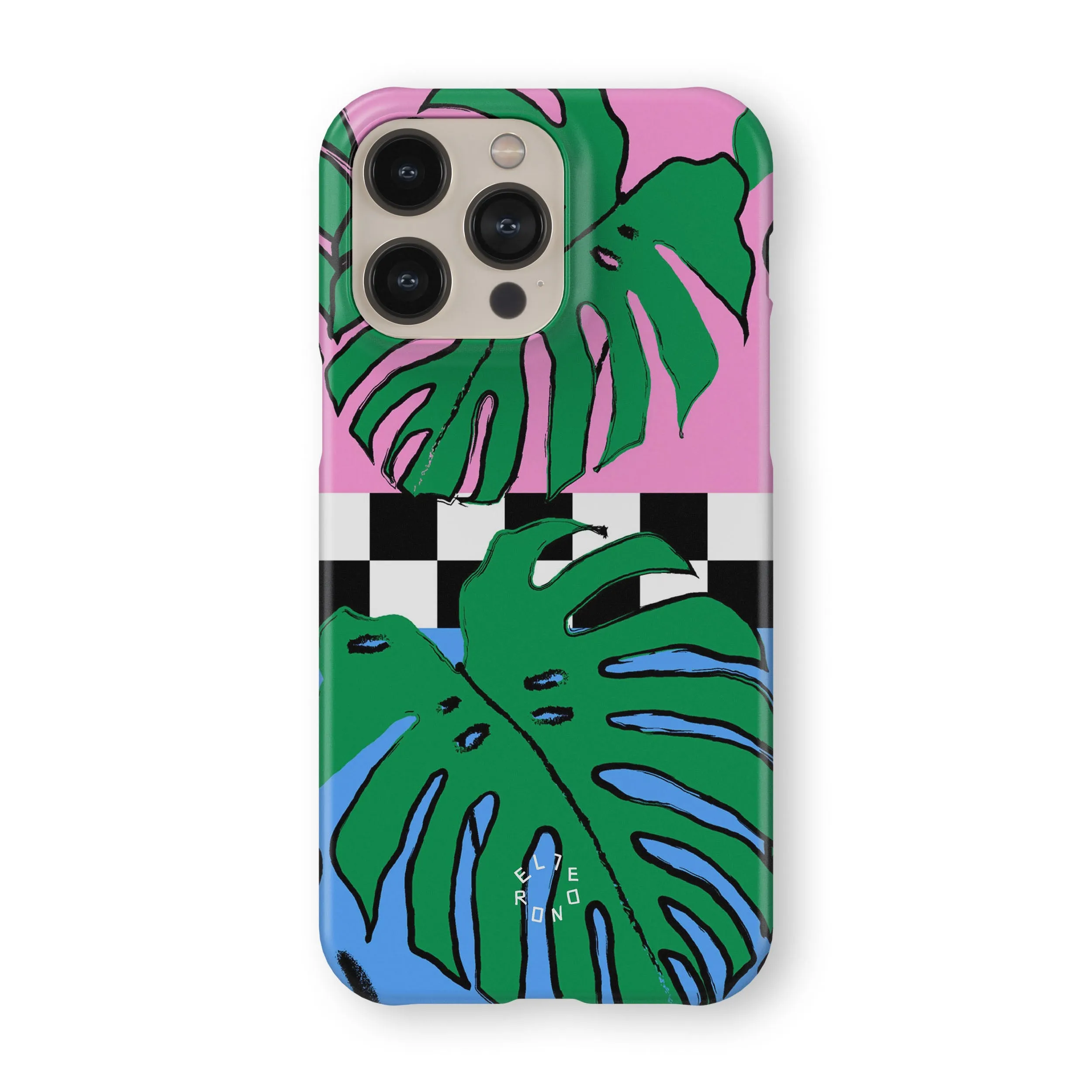Protective Frame Design Tropical Leaves Phone Case
